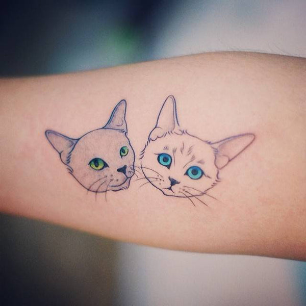 Custom Cat Tattoo