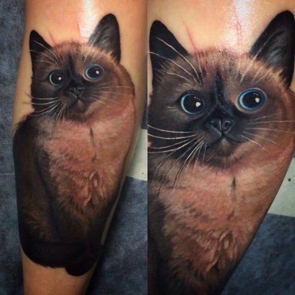 Custom Cat Tattoo